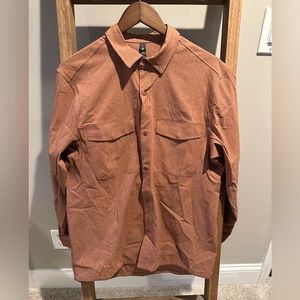 Lululemon AIRING EASY OVERSHIRT - Heathered Dark Terracotta